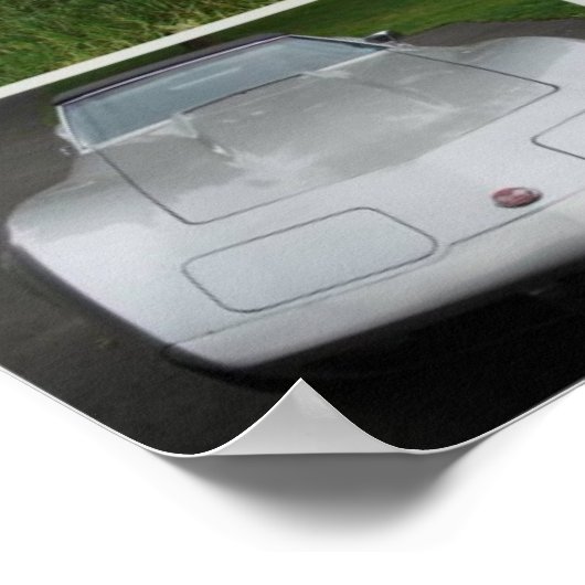 Poster corvette 1975 convertible (Coin)