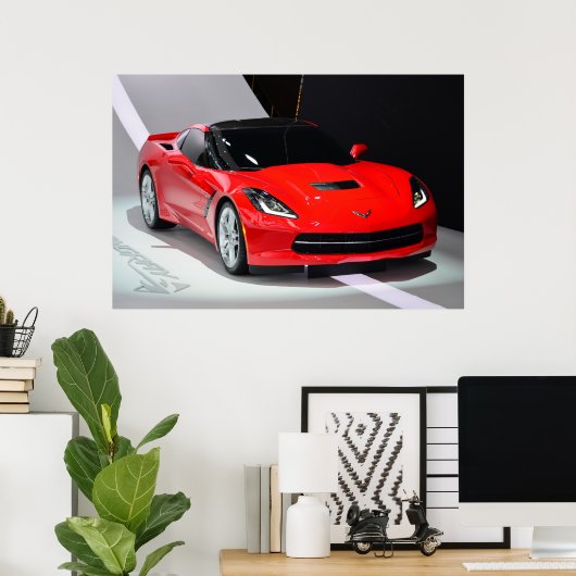 Poster Corvette 2014 (Bureau à domicile)