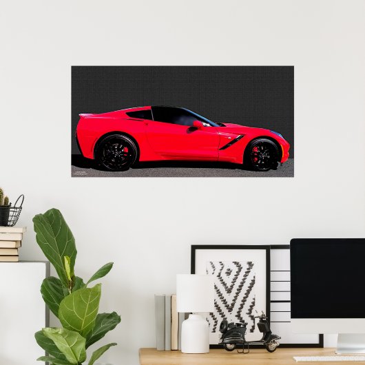 POSTER CORVETTE 2015 (Bureau à domicile)