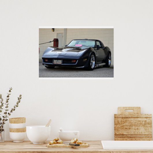 Poster Corvette C3 1982 (Cuisine)