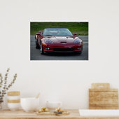 Poster Corvette C6 Grand Sport Convertible (Cuisine)