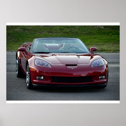 Poster Corvette C6 Grand Sport Convertible (Devant)