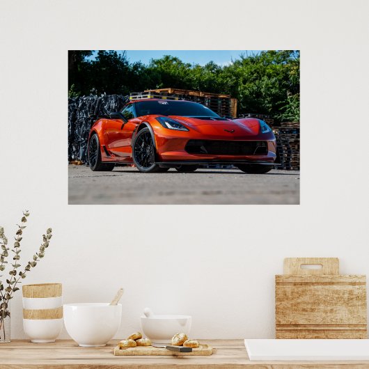 Poster Corvette C7 Z06 (Cuisine)