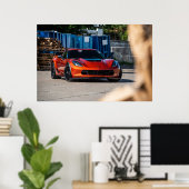 Poster Corvette C7 Z06 (Bureau à domicile)