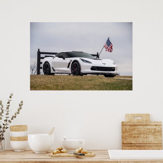 Poster Corvette C7 Z06 (Cuisine)