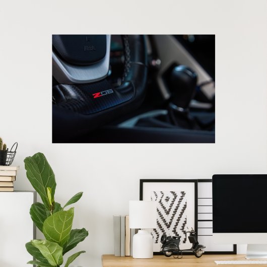 Poster Corvette C7 Z06 (Bureau à domicile)