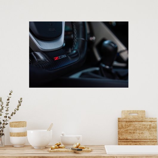 Poster Corvette C7 Z06 (Cuisine)