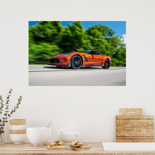 Poster Corvette C7 Z06 (Cuisine)