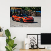 Poster Corvette C7 Z06 (Bureau à domicile)