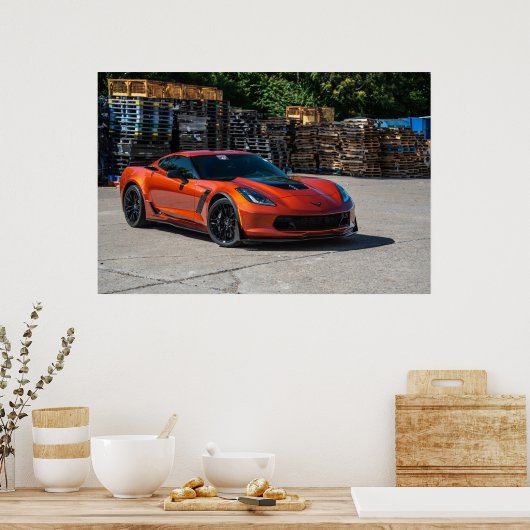Poster Corvette C7 Z06 (Cuisine)
