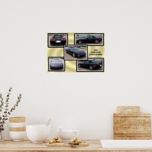 POSTER CORVETTE COLLAGE (Cuisine)