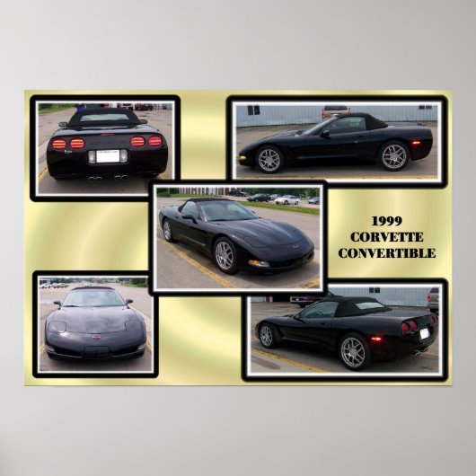 POSTER CORVETTE COLLAGE (Devant)