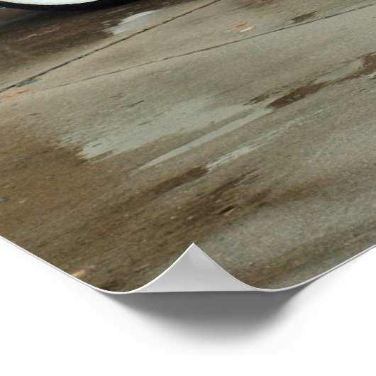 Poster Corvette convertible (Coin)