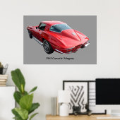 Poster Corvette Coupe Classique (Bureau à domicile)