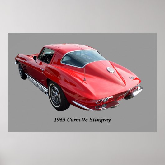 Poster Corvette Coupe Classique (Devant)