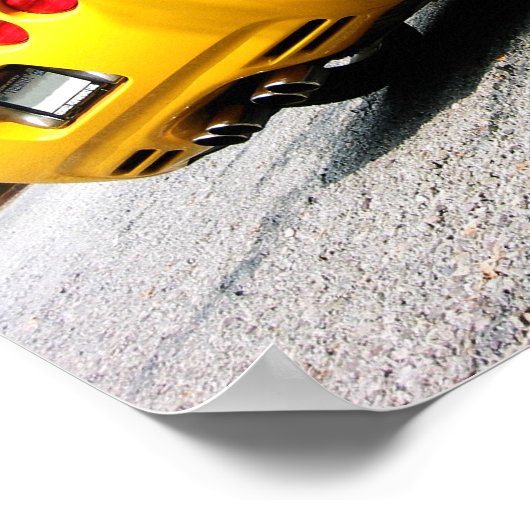 Poster Corvette ensoleillée (Coin)