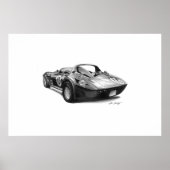 Poster Corvette Grand Sport (Devant)