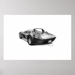 Poster Corvette Grand Sport