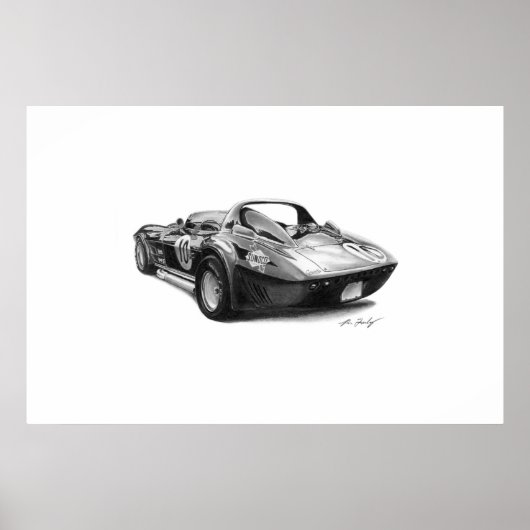 Poster Corvette Grand Sport (Devant)
