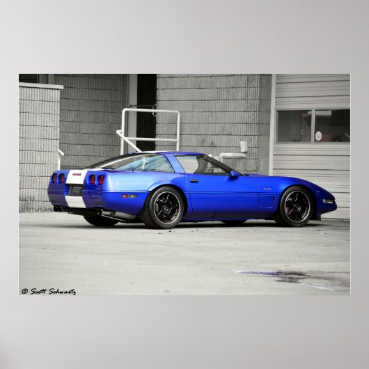 Poster Corvette Grand Sport 1996 (Devant)