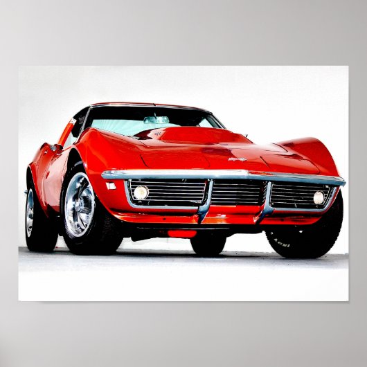 Poster Corvette L-88 1968 (Devant)