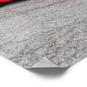 Poster Corvette rouge C7 Chevrolet (Coin)