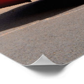 Poster Corvette rouge Chevy (Coin)