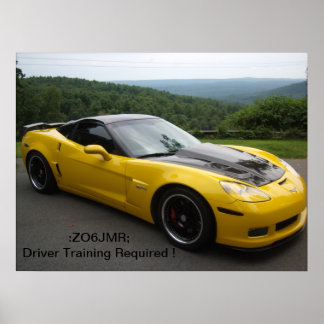 Poster corvette zo6