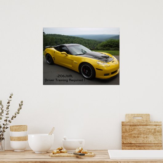 Poster corvette zo6 (Cuisine)