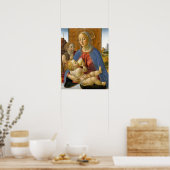 Poster Cosimo Rosselli Madonna et l'enfant (Cuisine)