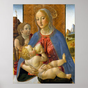 Poster Cosimo Rosselli Madonna et l'enfant
