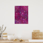 Poster Cosmic Berry Picking: Abstract Art (Cuisine)