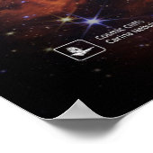 Poster Cosmic Cliffs, Carina Nebula, NGC 3324 (JWST) (Coin)
