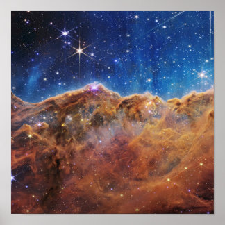 Poster Cosmic Cliffs in the Carina Nebula