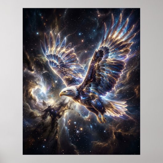 Poster Cosmic Eagle Starstorm Flight (Devant)