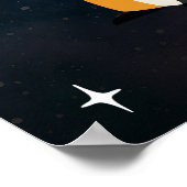 Poster Cosmic Fox Wild One Rose Girl Nursery (Coin)