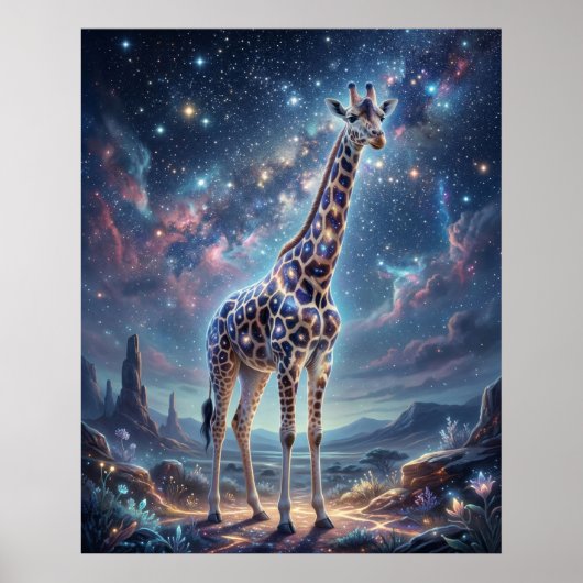 Poster Cosmic Giraffe Star Canopy (Devant)