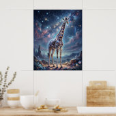Poster Cosmic Giraffe Star Canopy (Cuisine)
