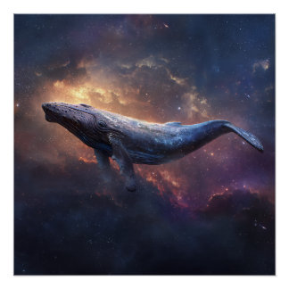Poster Cosmic Humpback Whale