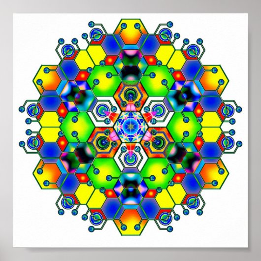 Poster Cosmic Mandala 1 (Devant)