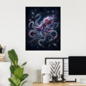 Poster Cosmic Octopus Star Abyss (Bureau à domicile)
