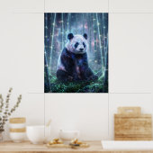 Poster Cosmic Panda Starlit Grove (Cuisine)