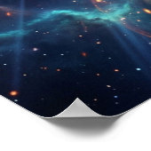 Poster Cosmic Phoenix Rising Flame (Coin)