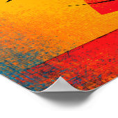 Poster Cosmic Samurai – Modern Abstract Geometric Wall (Coin)