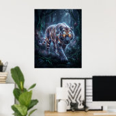 Poster Cosmic Tiger Nebula Jungle (Bureau à domicile)