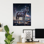 Poster Cosmic Zebra Starlight Plains (Bureau à domicile)