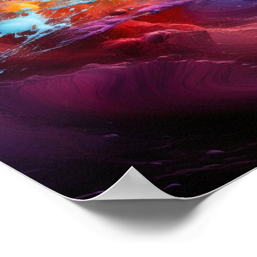 Poster Cosmique coloré (Coin)