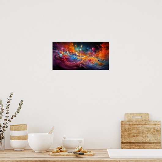 Poster Cosmique coloré (Cuisine)