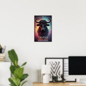 Poster Cosmique Taurus Bull Zodiac (Bureau à domicile)