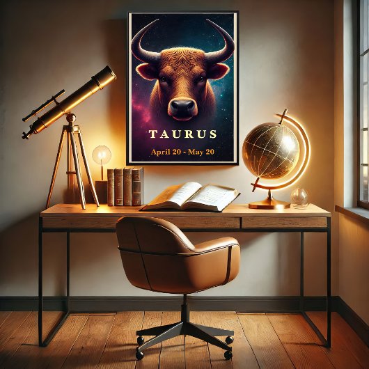 Poster Cosmique Taurus Bull Zodiac